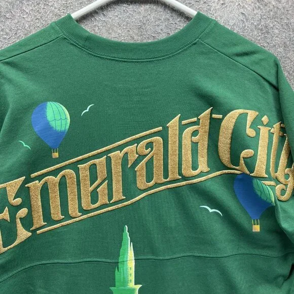 Wicked Emerald City Shirt Womens Small Green Long Sleeve Top Spirit Jersey - Picture 9 of 10